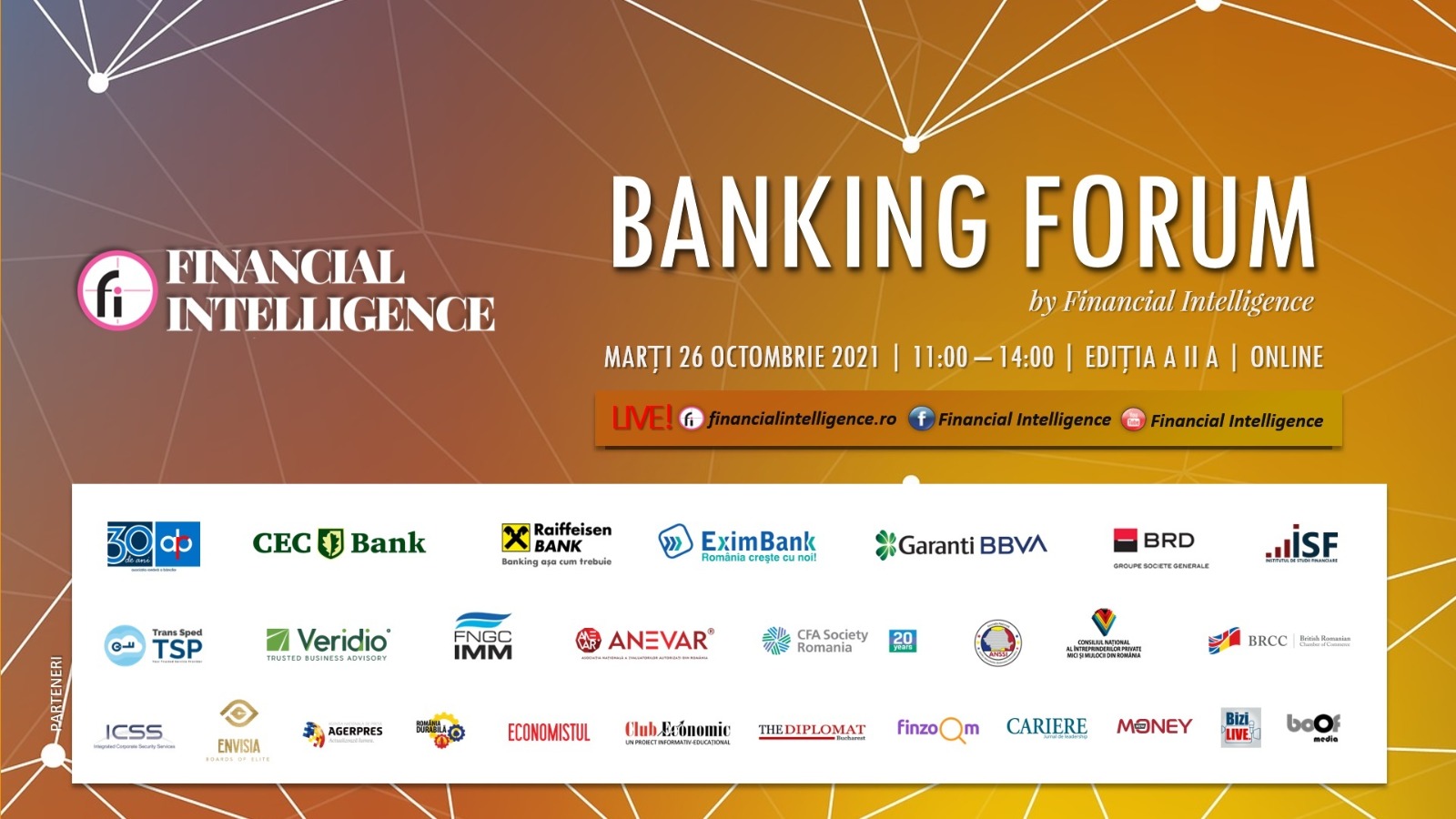 Mâine are loc a doua ediție a evenimentului Banking Forum by Financial Intelligence
