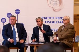 Mihai Daraban Presedinte Camera Comert Industrie Gabriel Biris Managing Partner Biris Goran Mircea Cosea pactul pentru fiscalitate - romania durabila