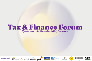 Tax Finance Forum București eveniment hibrid 14 noiembrie 2022 - romania durabila