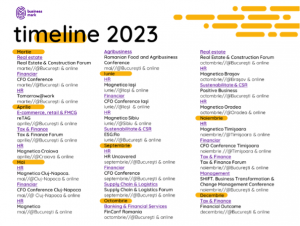calendar 2023 business mark - romania durabila