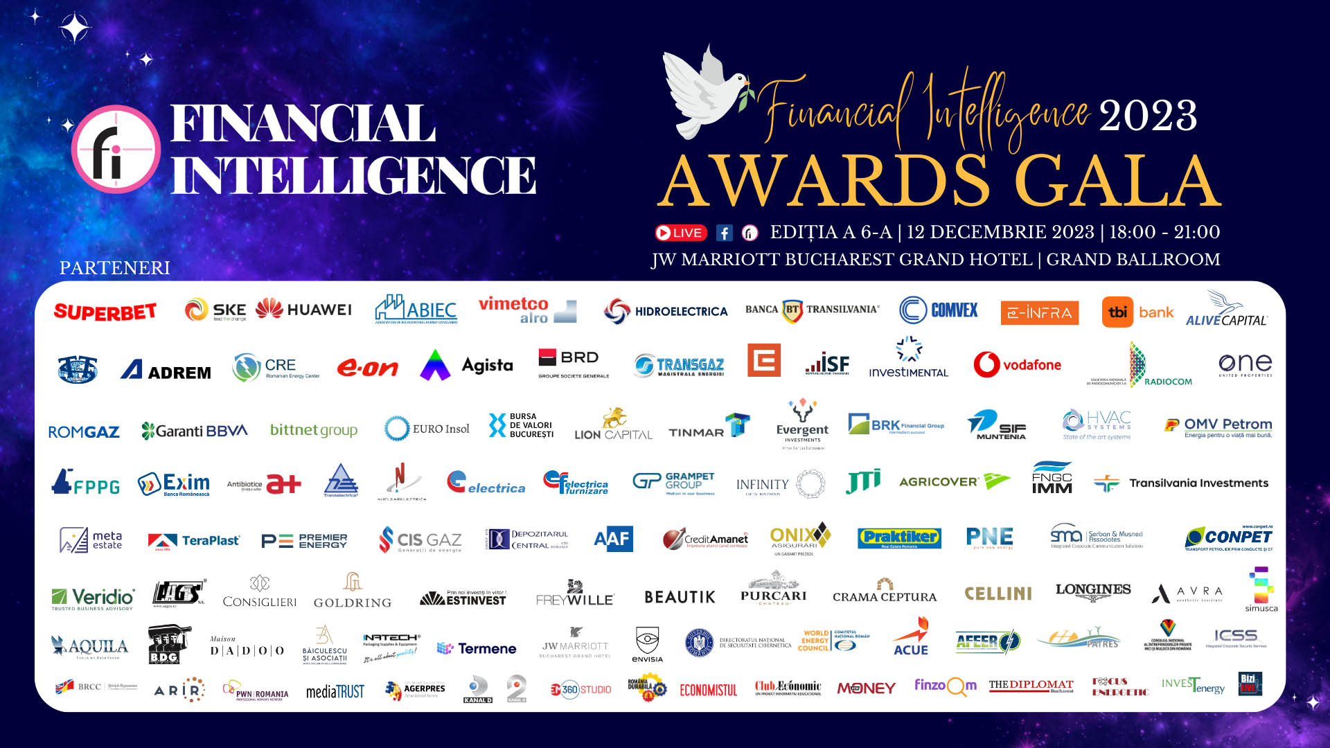 Sărbătorim performanța în business în cadrul <strong>FINANCIAL INTELLIGENCE AWARDS GALA</strong>