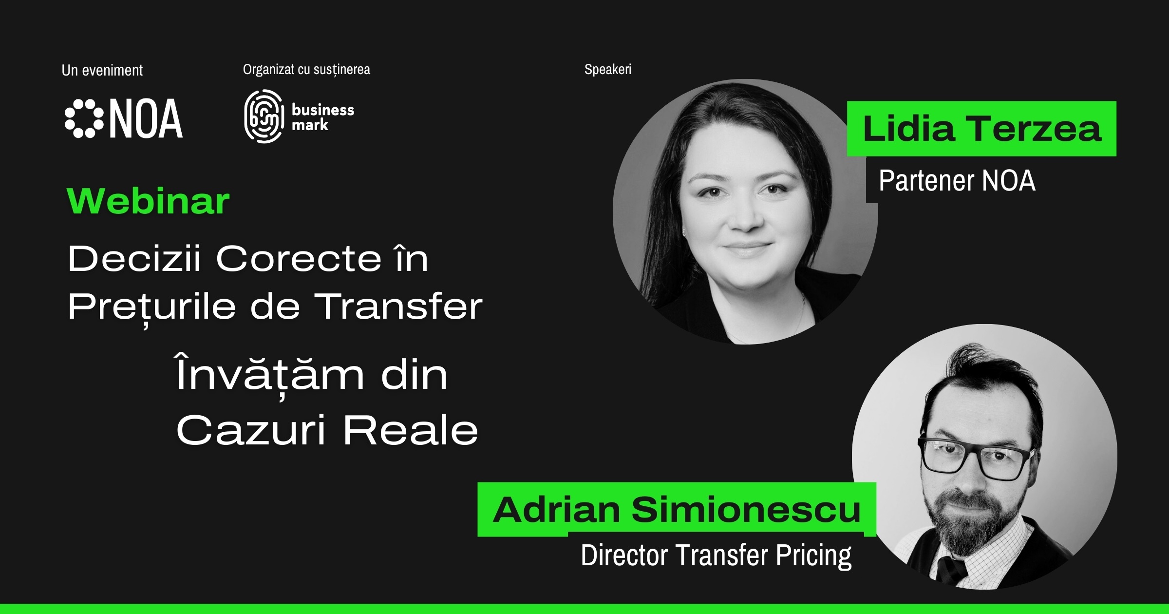Concluziile webinarului „Decizii corecte în prețurile de transfer: învățăm din cazuri reale”.