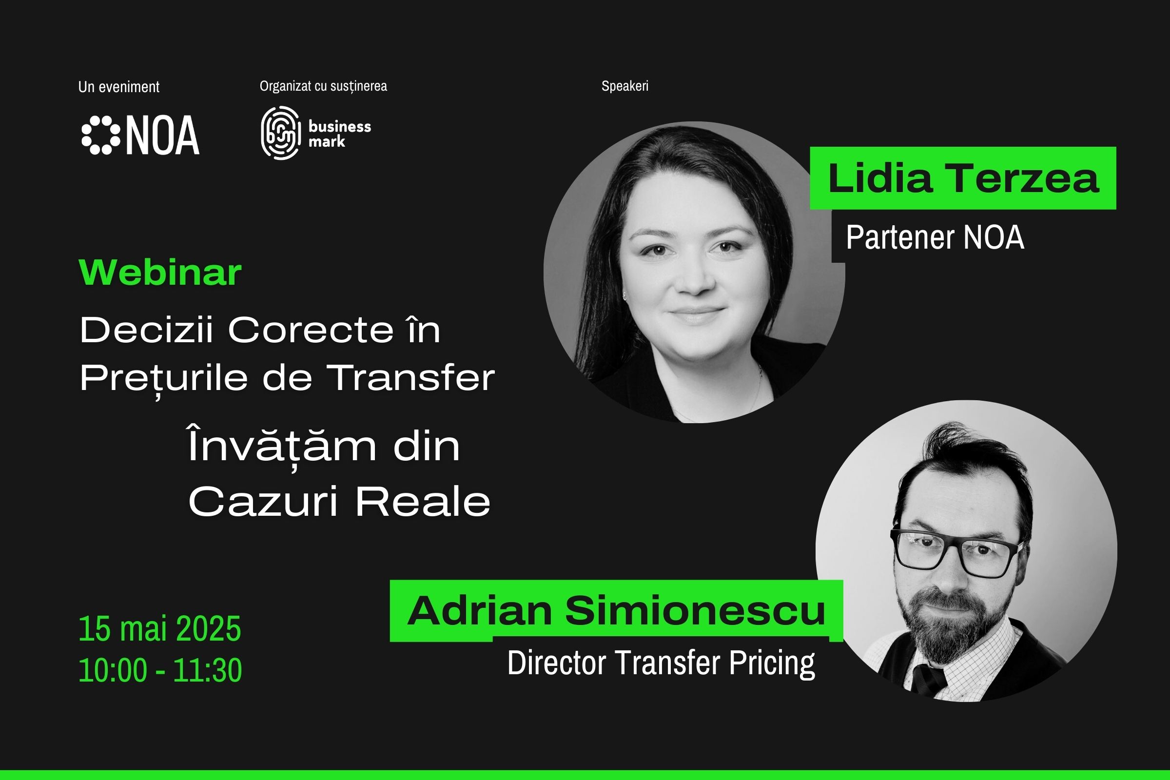 <strong>„Decizii corecte în prețurile de transfer: învățăm din cazuri reale” – webinar gratuit pentru profesioniștii financiari, 15 mai 2025</strong>