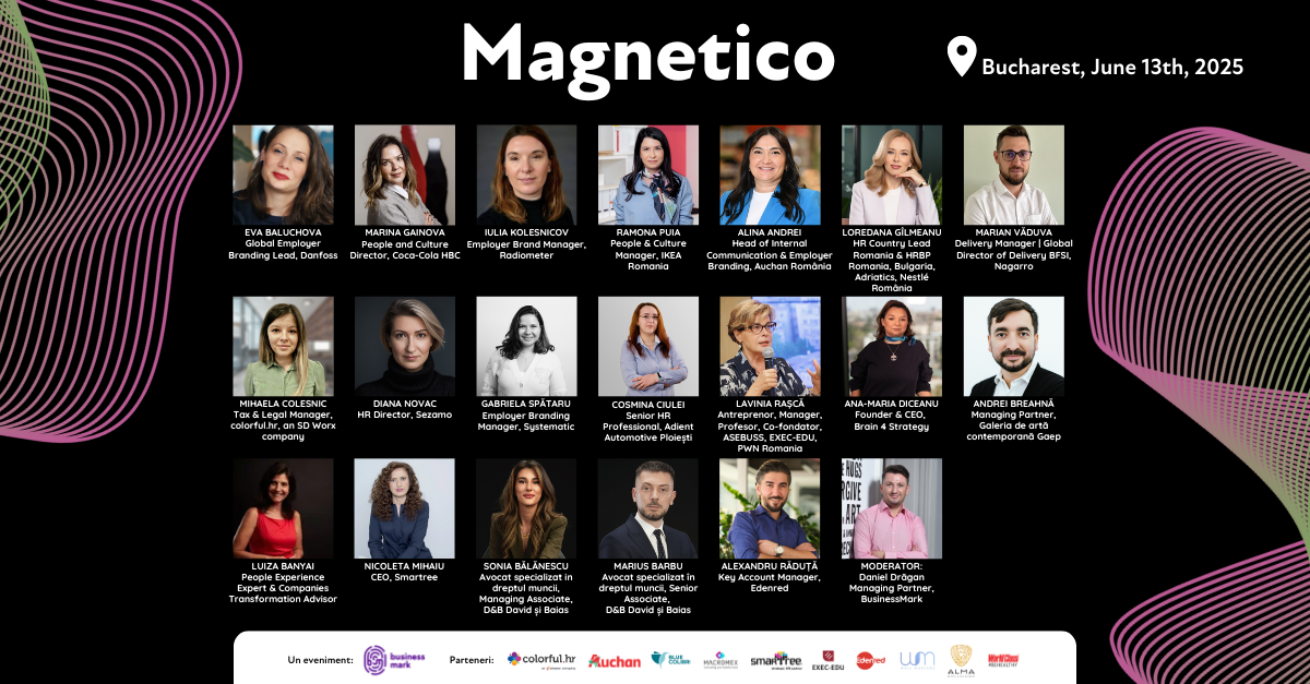 <strong>Cum rămân companiile „magnetice” pentru talente? Conferința MAGNETICO dezbate viitorul HR-ului, pe 13 iunie, la București</strong>