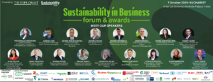 banner sustainability in business 2025 romania durabila