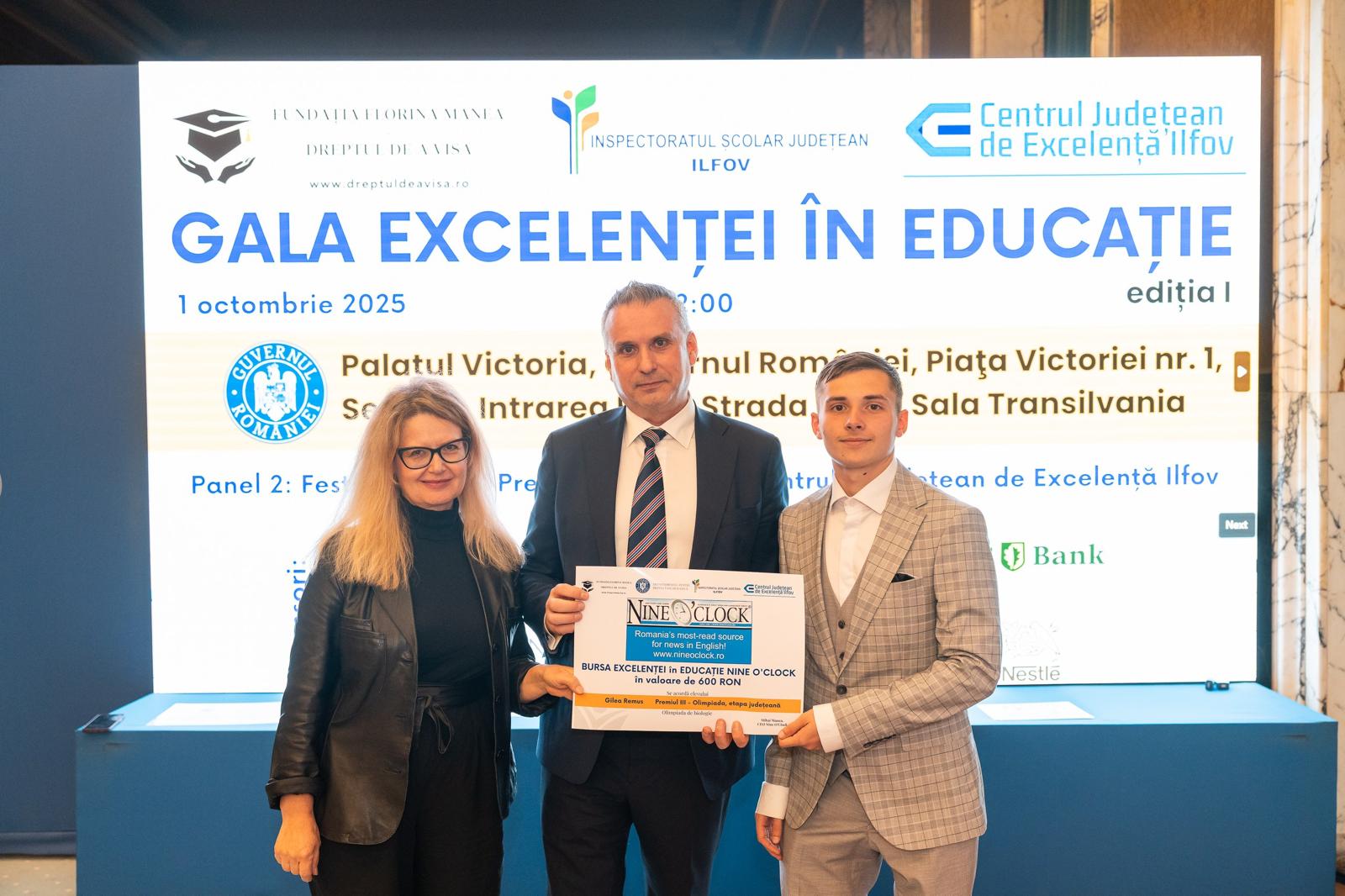 Palatul Victoria a găzduit Gala Excelenței în Educație 2025, inițiată de Fundația Florina Manea – Dreptul de a Visa: 80 de burse financiare pentru performanță