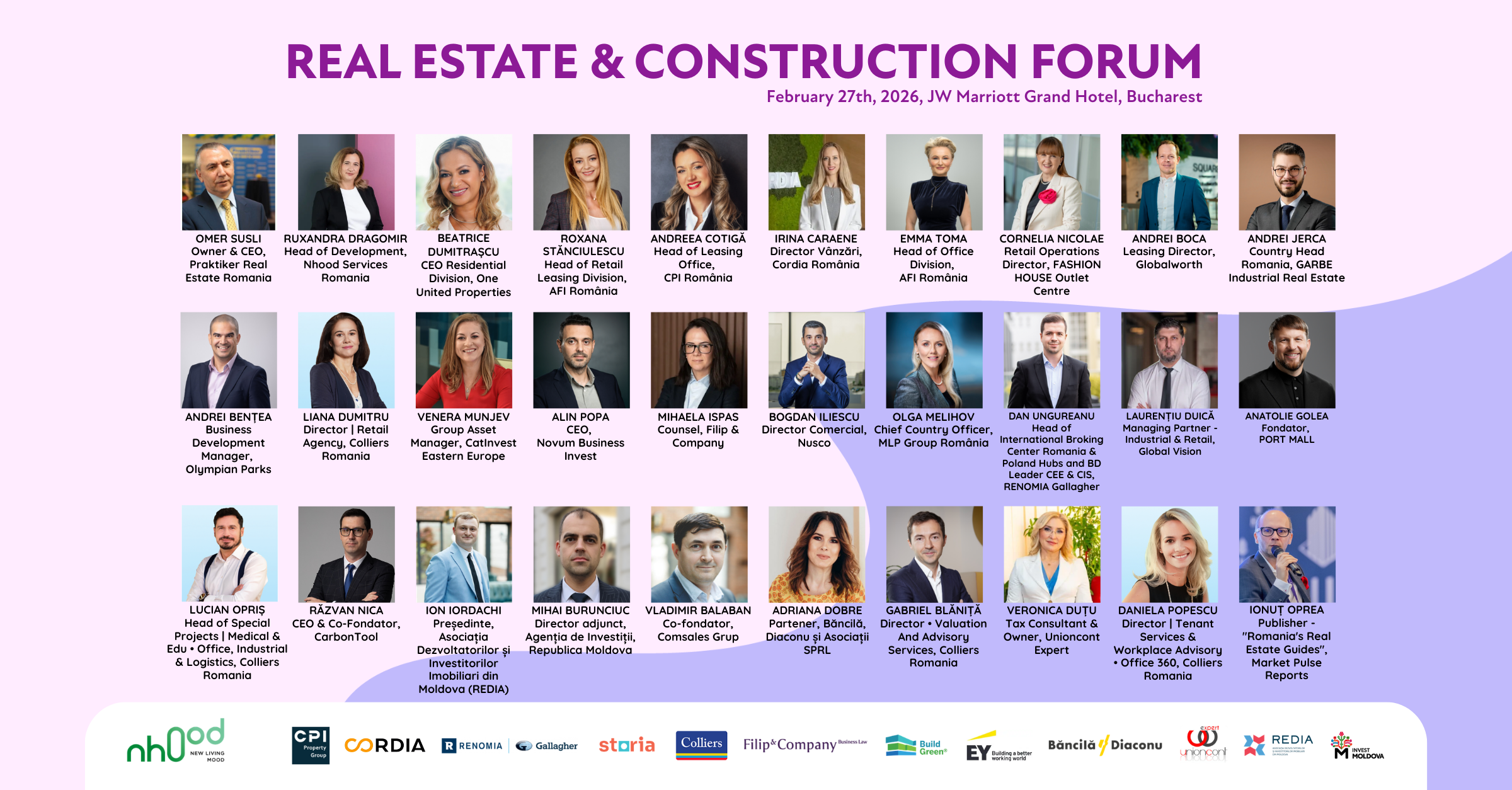 Real Estate & Construction Forum 2026: Perspectivele pieței imobiliare din România și Republica Moldova, analizate de 30 de experți din domeniu