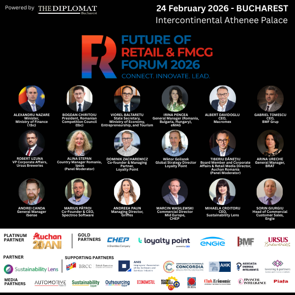 FUTURE OF RETAIL & FMCG FORUM by The Diplomat – Bucharest