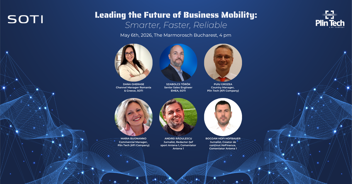 Evenimentul „Leading the Future of Business Mobility: Smarter, Faster, Reliable”: Pe 6 mai 2026, află cum poți transforma mobilitatea organizațională într-un motor de performanță și profitabilitate