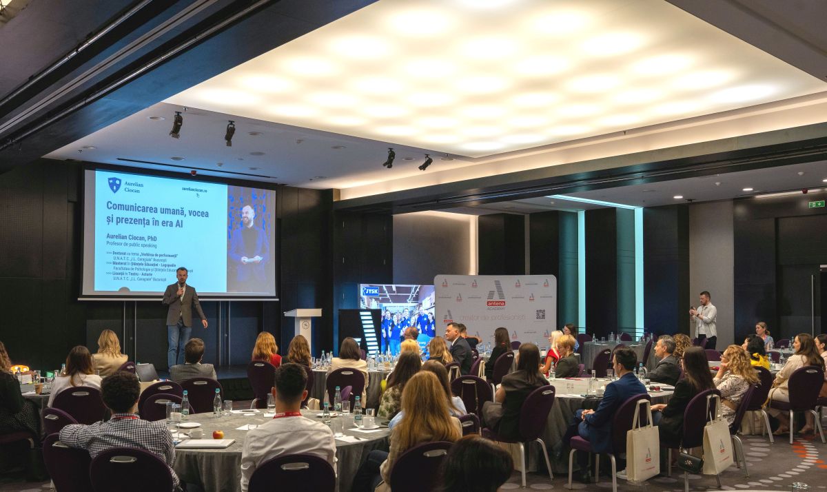 Antena Academy și Antena Group au organizat conferința „Piața muncii în fața revoluției AI”, eveniment dedicat viitorului muncii și transformării organizațiilor